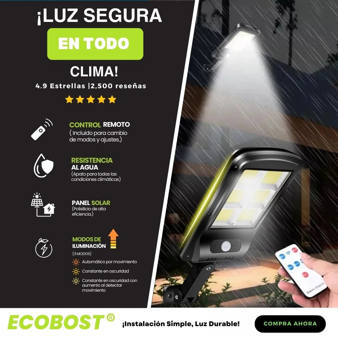 EcoBost®  Lampara Solar Ecologica 300W