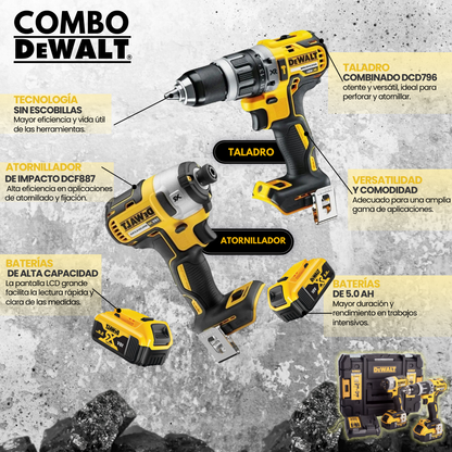 DeWalt: Taladro + Atornillador Inalámbrico