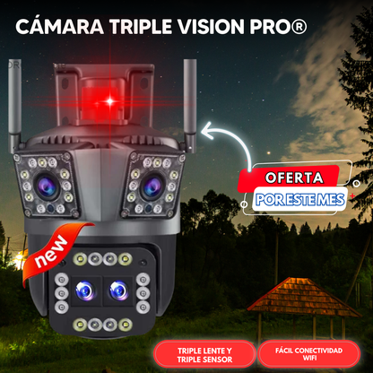 TriVision Pro®  Camara de Seguridad con Alarma